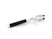 Black 3.5mm Audio Cable Selfie Stick Extension Telescopic Handhold Monopod Camera Self timer Shutter With Rearview Mirror For iPhone IOS Android Smart Phone