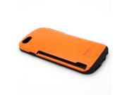 Anti Shock Innovation Case Cover With Card Holder For iPhone 6 4.7 Orange