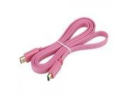 1.5M 5 Feet HDMI to HDMI Interface Converter Extension Male to Male Cable for iPhone iPad iPod Rose Red