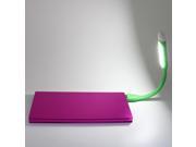 NEW Bendable Mini USB LED Light Lamp Micro USB Charger Cable For Computer Keyboard Reading Notebook PC Laptop Samsung Galaxy S3 S4 Green