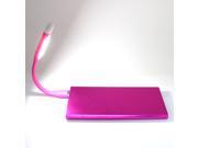 NEW Bendable Mini USB LED Light Lamp Micro USB Charger Cable For Computer Keyboard Reading Notebook PC Laptop Samsung Galaxy S3 S4 Pink