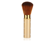 Hair Cutting Cleaning Brush Portable Multifunctional Retractable Type Scalable Makeup Brush Gold