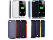New 2500 mAh External Battery Backup Charger Case Pack Power Bank For iPhone 5 5s White