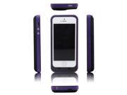 New 2500 mAh External Battery Backup Charger Case Pack Power Bank For iPhone 5 5s Purple