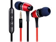 Awei S80Vi 3.5mm Plug In ear Earphones with 1.25m Flat Cable Red