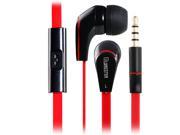 LANGSTON JM 12 3.5mm In ear Stereo Earphones with Microphone for Nokia ZTE HUAWEI Red