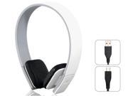 2 In 1 Stereo Bluetooth Wireless Headset White