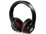 EB201 Foldable On ear Wireless Stereo Bluetooth Headphones with FM TF Card Reader Black