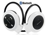 Mini 503 Wireless Bluetooth Stereo Headset with Microphone Black White