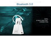 Bluedio 99B Rechargeable Bluetooth V3.0 Headset Wireless Earphone WHITE