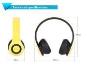 Bluedio B2 Rechargeable Bluetooth V4.0 Headset Wireless Foldable Headphone Yellow