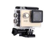 A7 HD 720P Sport Mini DV Action Camera 2.0 LCD 90° Wide Angle Lens 30M Waterproof Gold