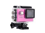 A7 HD 720P Sport Mini DV Action Camera 2.0 LCD 90° Wide Angle Lens 30M Waterproof Rose