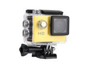 A7 HD 720P Sport Mini DV Action Camera 2.0 LCD 90° Wide Angle Lens 30M Waterproof Yellow