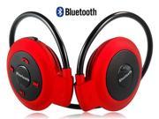 Mini 503 Wireless Bluetooth Stereo Headset with Microphone Red