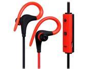GS002 1 to 2 In ear V4.1 Bluetooth Headset with Voice Prompt Red Black