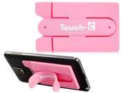 Touch C Magic Sticker U Shape Silicone Phone Stand Holder Pink