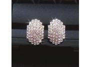 Fashion Girls Sweet Stud Earring Trendy Beetle Shape Full Inlaid Glittering Rhinestone Stud Earrings for Party Silver