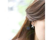 Fashion Eiffel Tower Shape Stud Earring Trendy Girls Zinc Alloy Gold Plated Stud Earrings for Party Silver