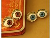 Fashion Evil Eye Stud Earrings Trendy Women Mix Color Tin Alloy Gold Plated Stud Earring for Party Red