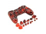 Gears of War the Red Ghost Head PS4 Controller Case Hard Plastic Smooth Finish PS4 Protective Case Cool