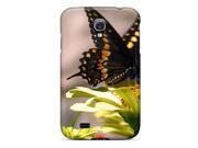 Galaxy S4 Case Cover Slim Fit Tpu Protector Shock Absorbent Case butterfly Yellow