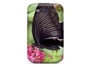 Qoh8659DYOk Case Cover Fashionable Galaxy S3 Case Black Butterfly