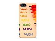 Durable Protector Case Cover With I Love You Markers Hot Design For Iphone 5 5s
