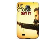 HWh7584ddkt durable Protection Case Cover For Galaxy S4 blue October