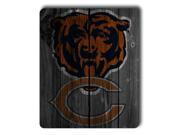 for NFL Chicago Bears Logo Wood Background Rectangle Mouse Pad 8 x 9
