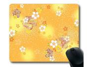 for Flowers in Bright Yellow Background Rectangle Mouse Pad 8 x 9