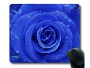 for Blue Rose with Dewdrop Rectangle Mouse Pad 15.6 x 7.9