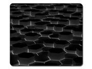 Beautiful Design Funny Glowing Black Hexagonal Prisms D Mouse Pad Durable Gaming Mousepad Mouse Mat 8 x 9