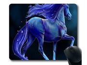 Blue fantasy bubble horse Oblong Mouse Pads Standard Rectangle Gaming Mousepad in 630 art 63010 9 x 10