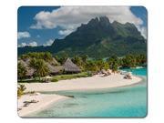 Customized Art Large Mousepad Natural Eco Rubber 35357 The St Regis Bora Bora Resort Beach Mouse pad Design High Quality Durable Mouse Mat Big Gaming Mouse Pad