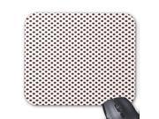 Brown Polka Dots On White Mouse Pad 10 x 11
