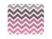 Gray Pink Chevron Gradient Zigzags Pattern Personalized Custom Mouse Pad 10 x 11