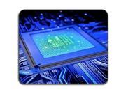 Blue Computer CPU Processor IT Motherboard Electronic Style Mouse Pad Washable 9 x 10
