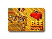 House Bathroom Bee Movie Non Skid DIY Door Mat Foot Pads 15x23inch