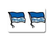 Clean soccor Hertha BSC FC Non slip Floor Garden Bath mat Door Mat 18 x 30