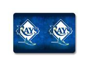 Door Mat Outdoor Gate Decor Rug Natural mlb Tampa Bay Rays Non Skid 15x23inch