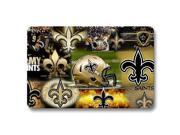 Doormat Outdoor Gate Clear New Orleans Saints Foot Pads Non Skid 18 x 30