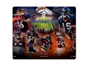 Mouse Pads cloth * rubber stain and water resistant Water Resistent Denver Broncos nfl football logo 9 x 10