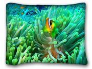 Decorative Standard Pillow Case Animals Clownfish And Anemone Decorative Standard Pillow Case Animals Clownfish And Anemone