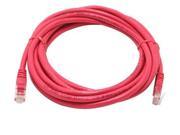 14.5 ft feet Cat5E Patch Cable Cord 350MHz Red RJ 45 w Molded Boots