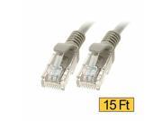 15 FT Light Grey CAT5e CAT5 RJ45 Ethernet LAN Network Patch Cable