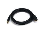 10ft USB 2.0 A Male to A Female Extension 28 24AWG Cable Gold Plated