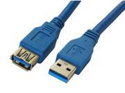Premium Quality Blue 6Ft 6Feet USB 3.0 A Male to Female Extension Cable Cord