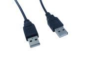 3Ft USB2.0 Type A Male to Type A Male Cable Cord Black