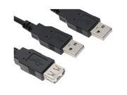 USB 2.0 male to USB male and female splitter Cable for data and power